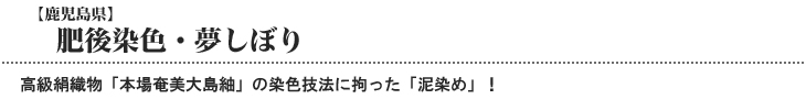 肥後染色・夢しぼり